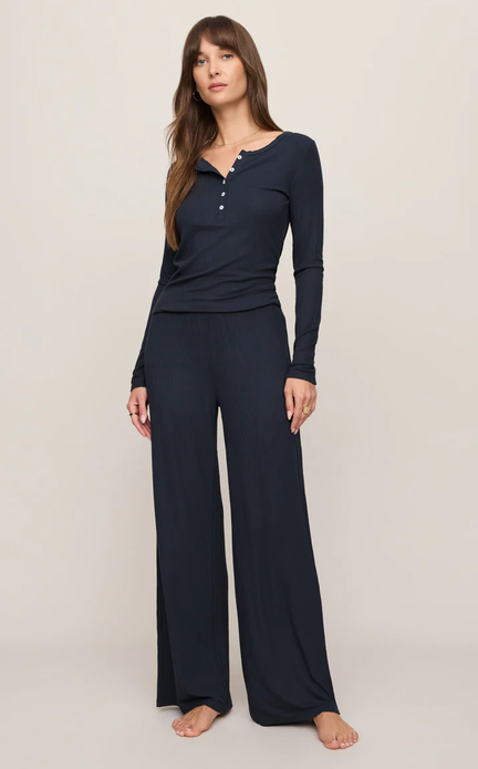 Just Right Rib Henley Top