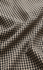 Merit Cropped Gingham Linen Top