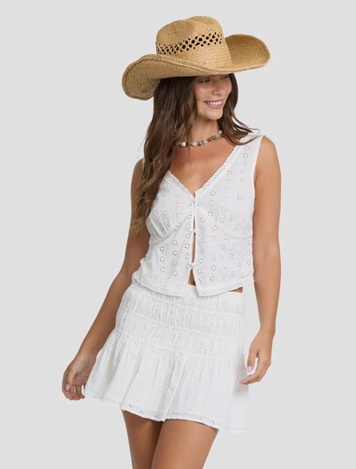 Eyelet Forever Tank Top