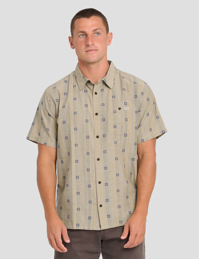 Sundays Jacquard Short Sleeve Woven Shirt