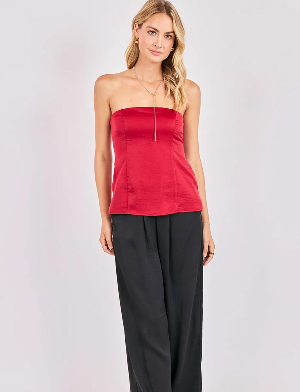 Romy Satin Tube Top