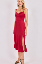 Romy Satin Midi Dress