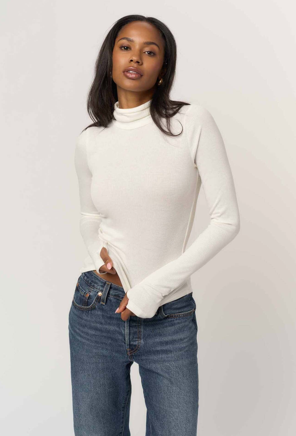Olive Turtleneck