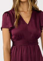Bordeaux Midi Dress