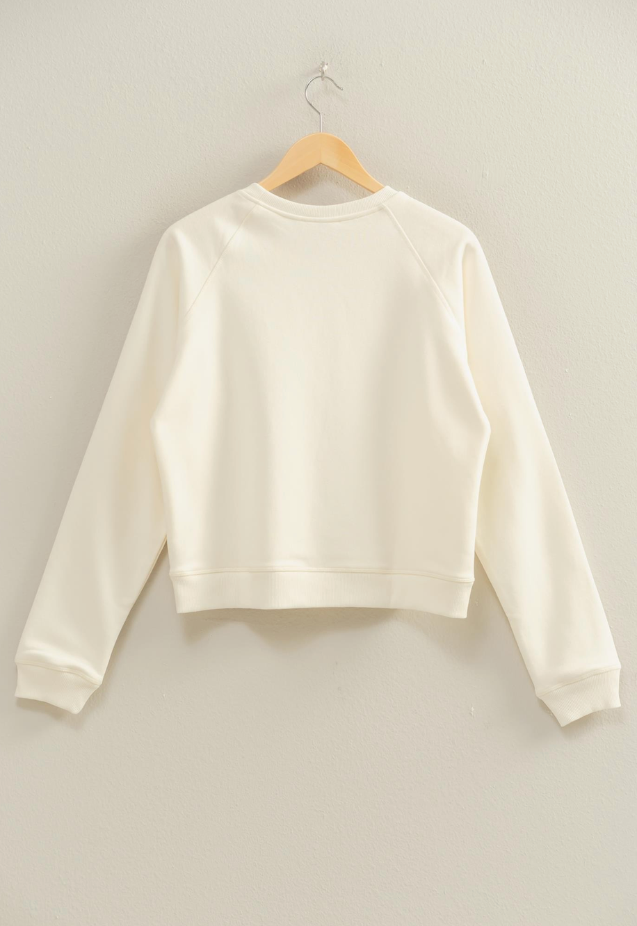 Raglan Sleeve Crew Sweatshirt