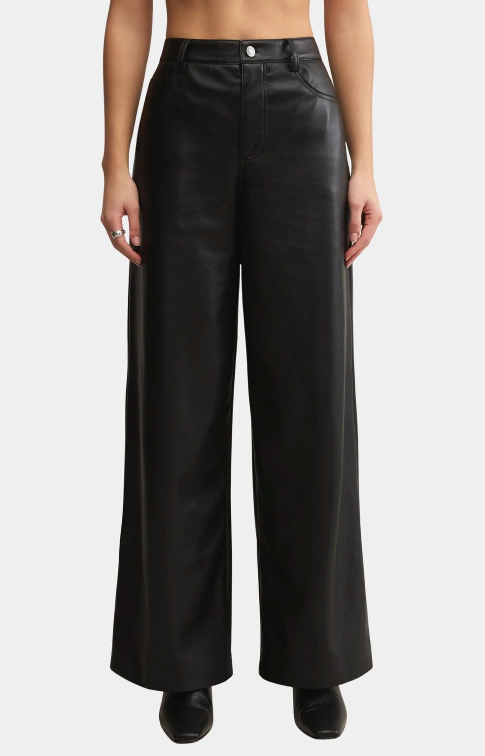 Marli Wide Leg Faux Leather Pant