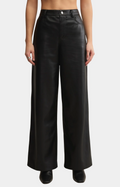 Marli Wide Leg Faux Leather Pant