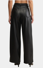 Marli Wide Leg Faux Leather Pant