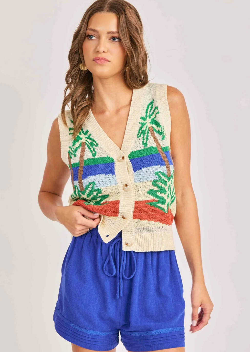 Palm Sweater Vest