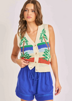Palm Sweater Vest