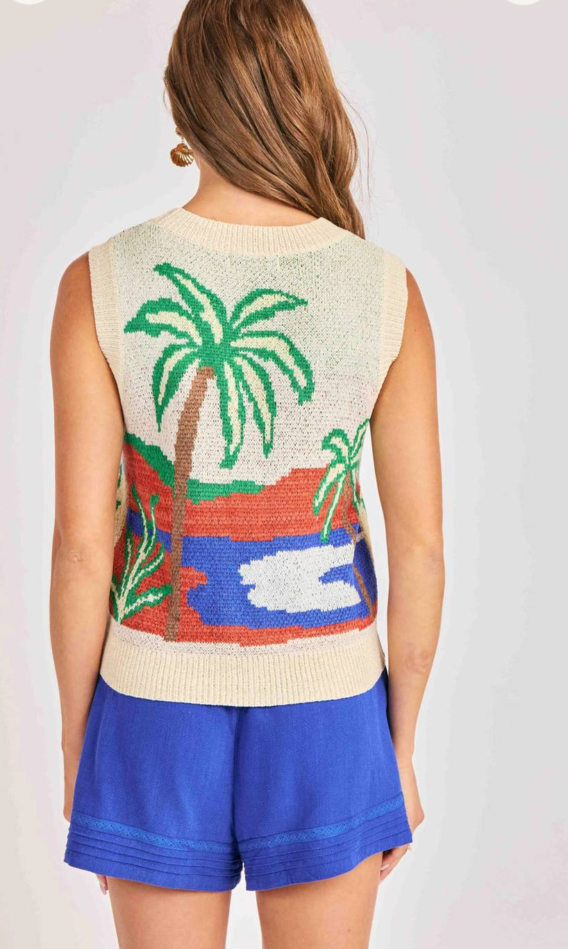 Palm Sweater Vest