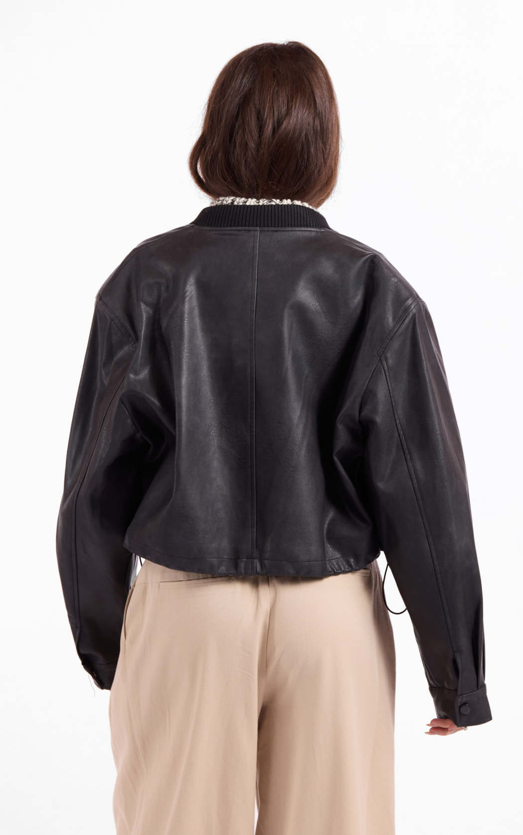 Academy Vegan Leather Bomber