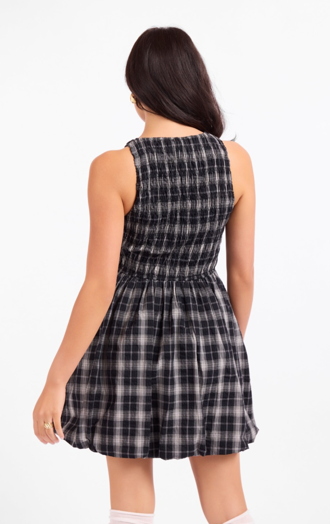 Petite Pause Smocked Bubble Dress