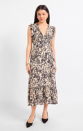 Painted Fields Midi Dress