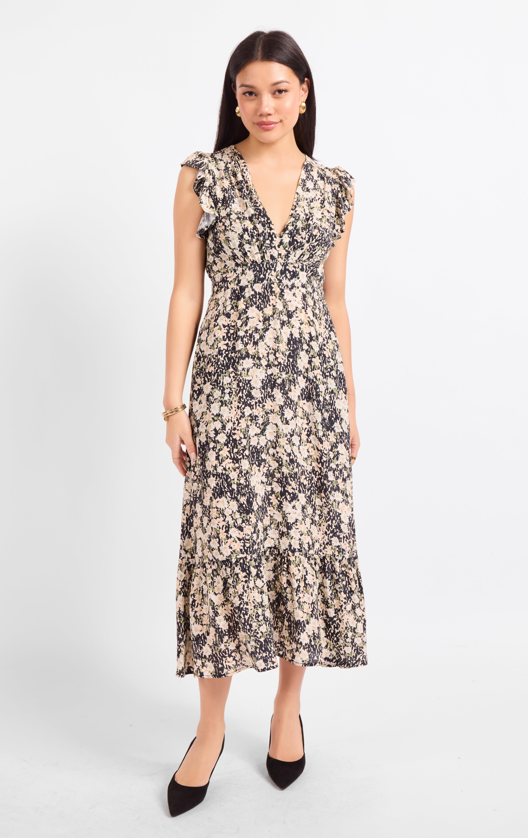 Painted Fields Midi Dress