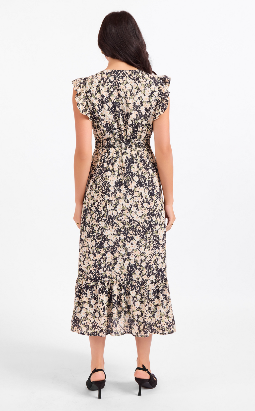 Painted Fields Midi Dress