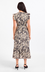 Painted Fields Midi Dress