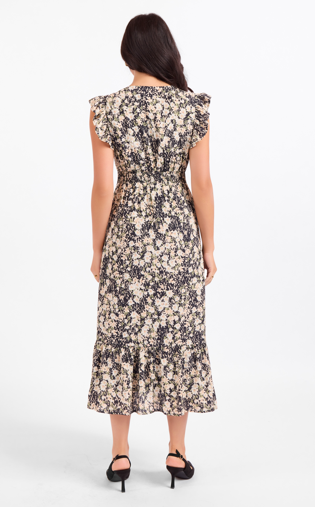 Painted Fields Midi Dress