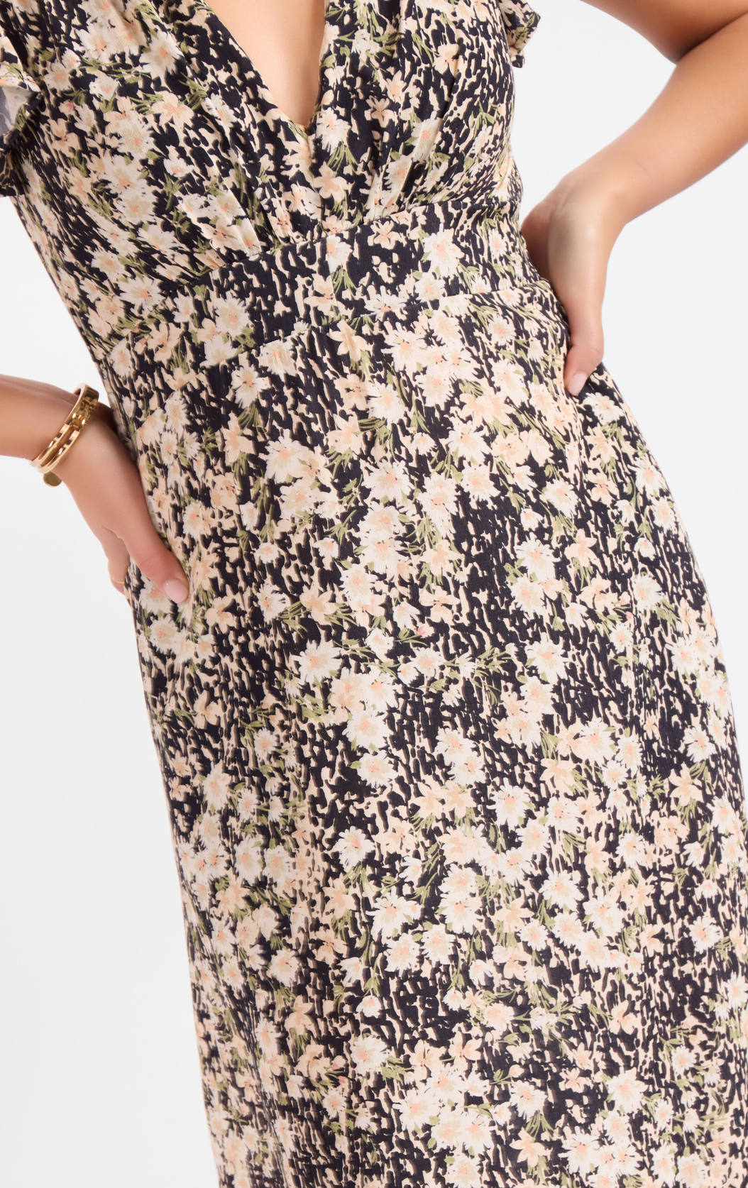 Painted Fields Midi Dress