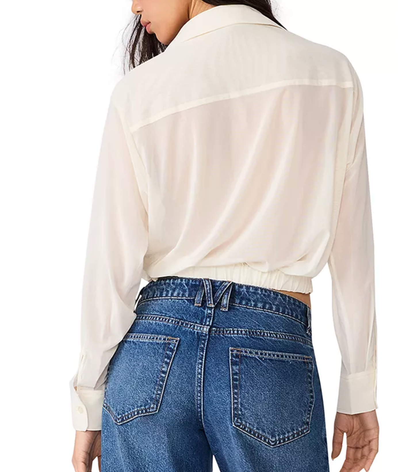 Sage Twisted Hem Button Front Top