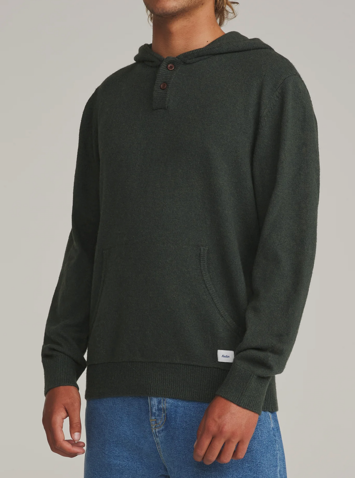 Hayes Hooded Henley Sweater