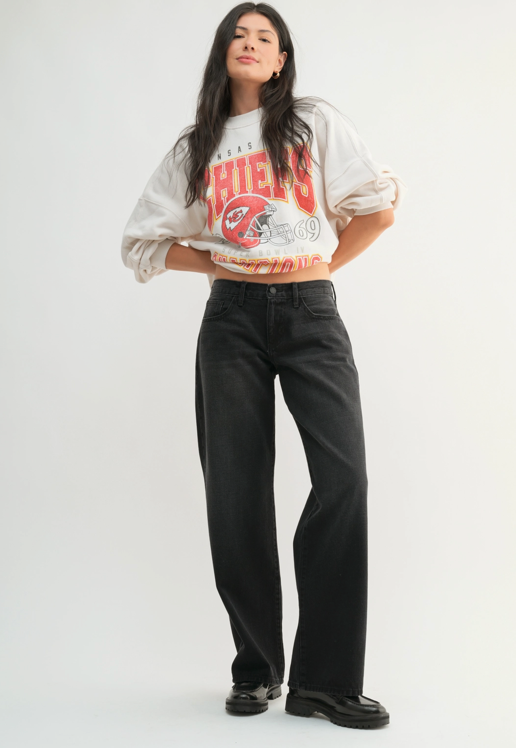 Classic Low Rise Baggy Slouch Jean