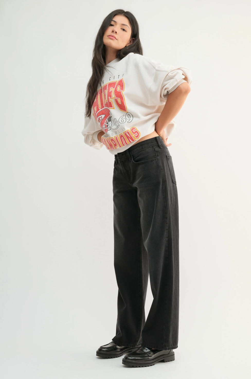 Classic Low Rise Baggy Slouch Jean