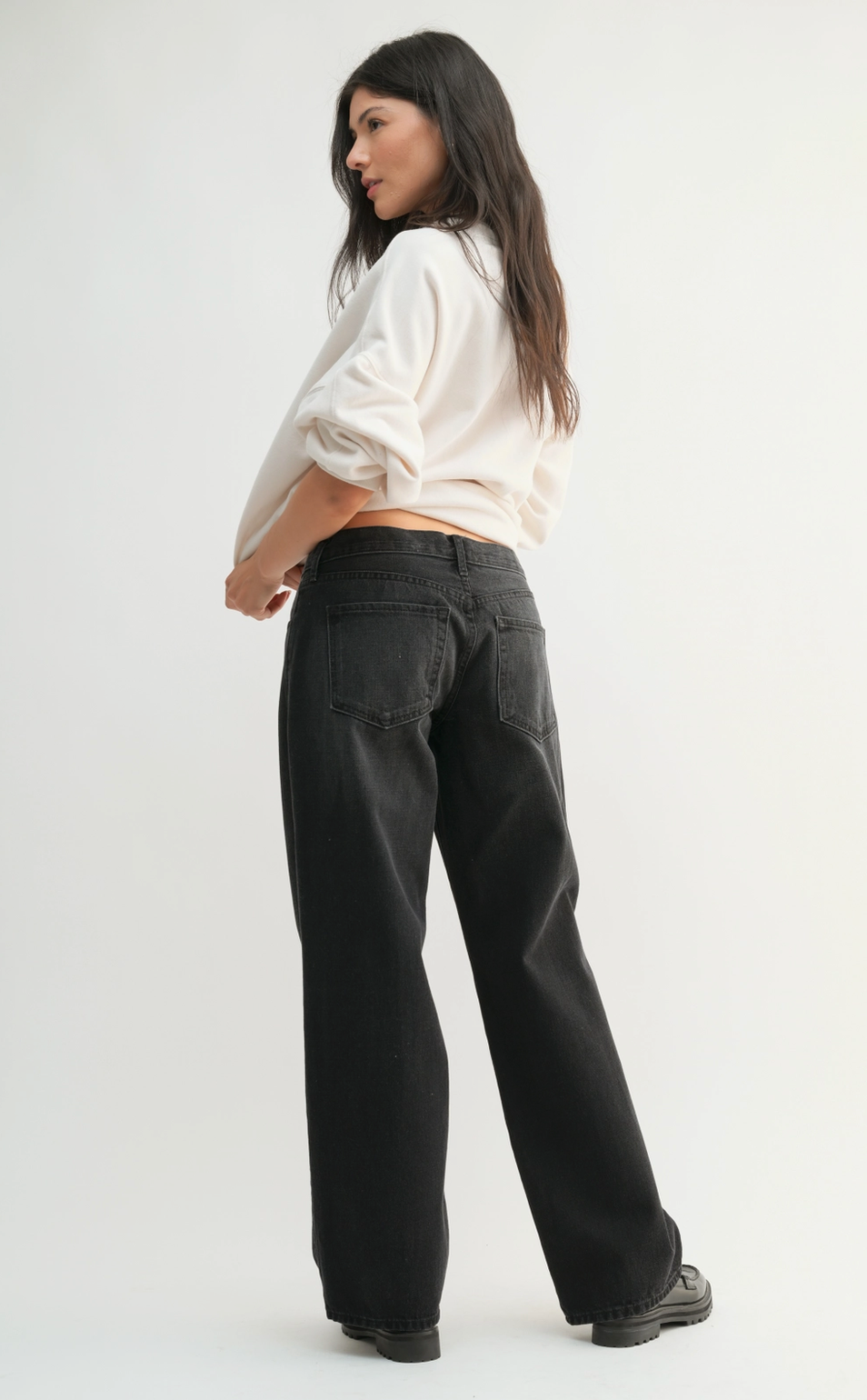 Classic Low Rise Baggy Slouch Jean