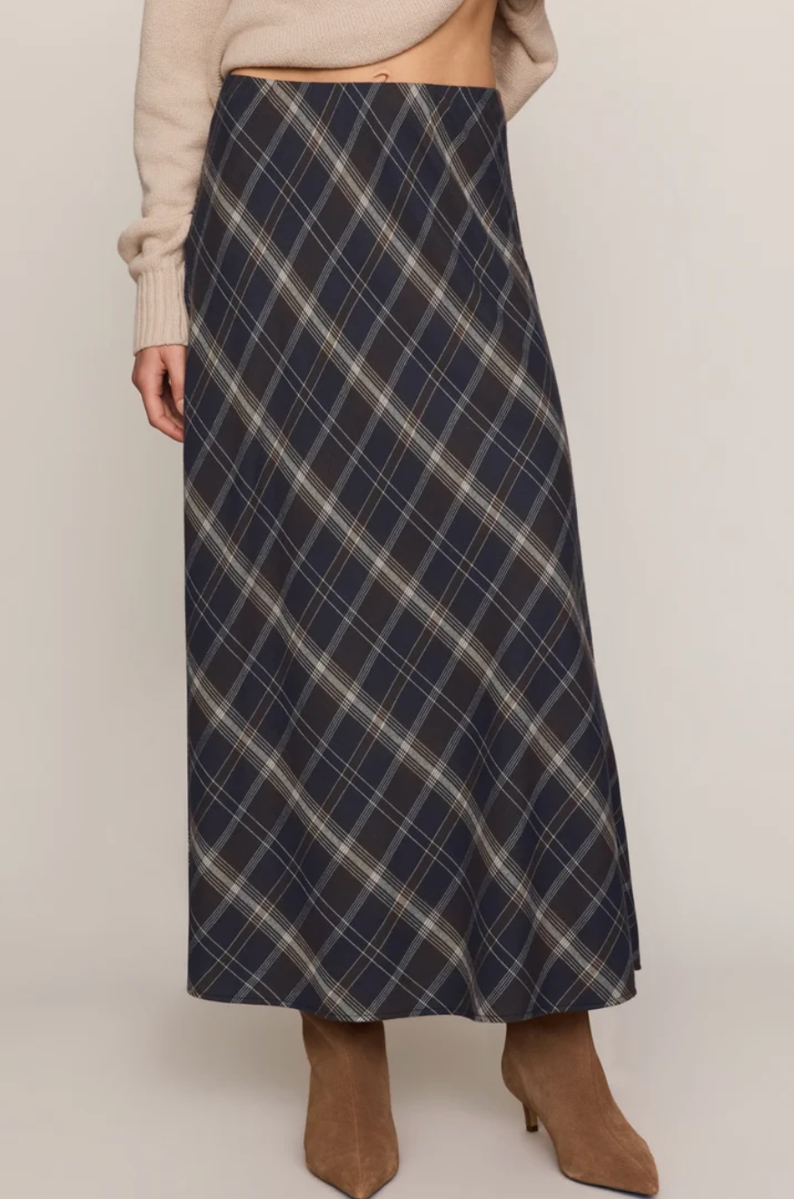 Crestview Plaid Maxi Skirt