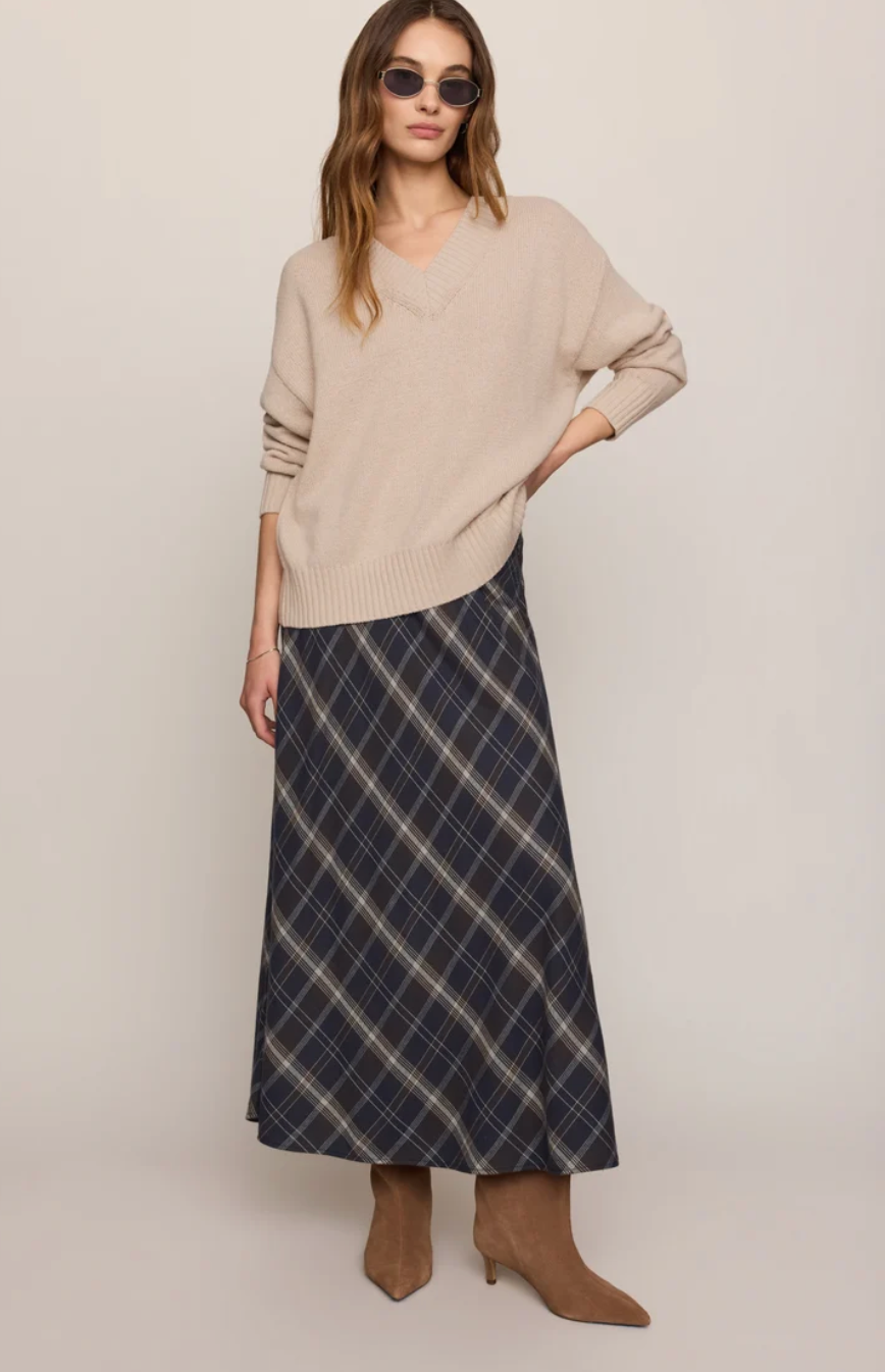 Crestview Plaid Maxi Skirt