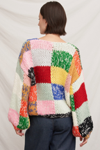 Color Theory Patchwork Sweater