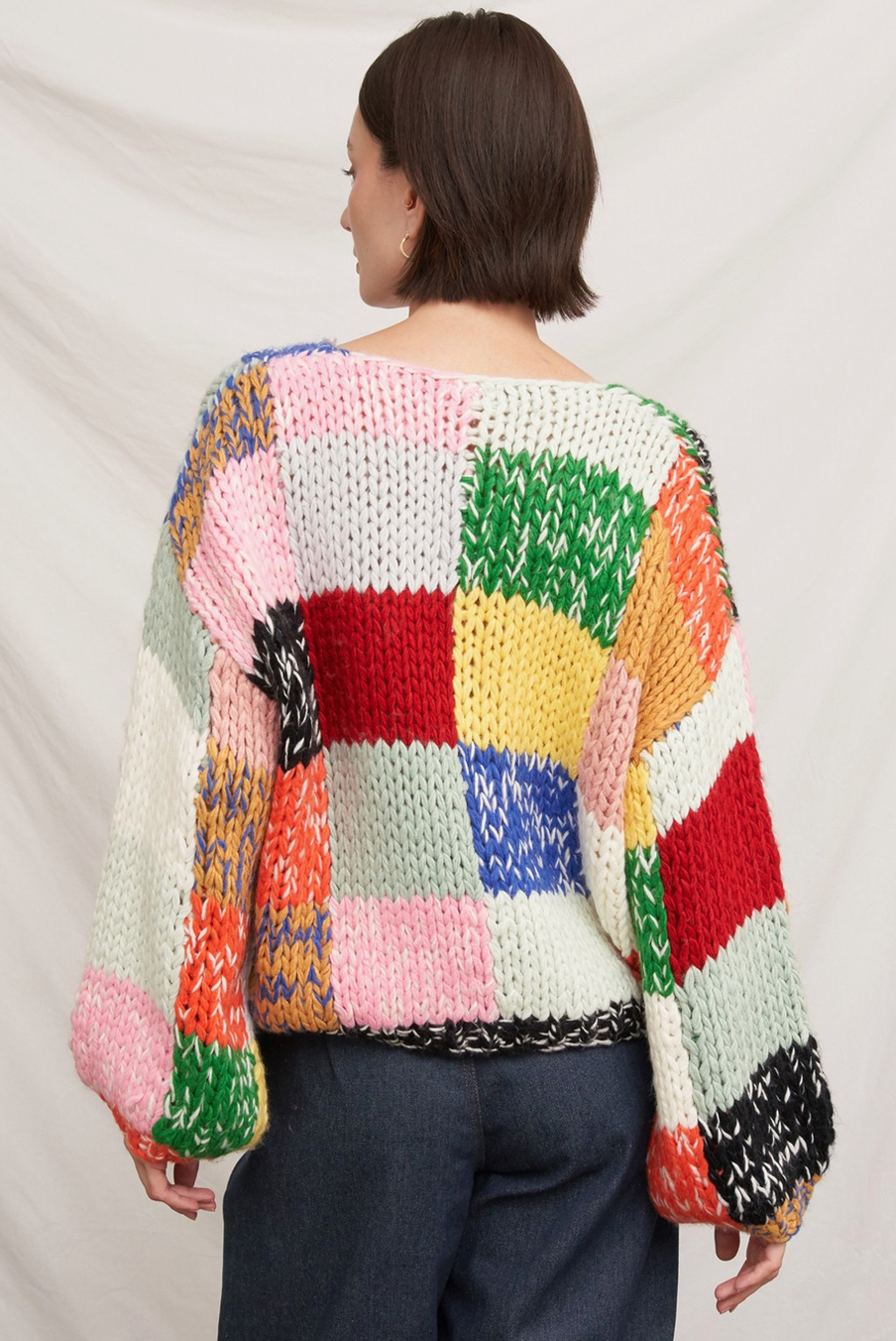 Color Theory Patchwork Sweater