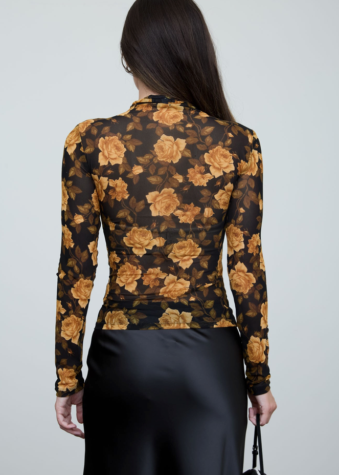 Gilded Rose Mesh Top