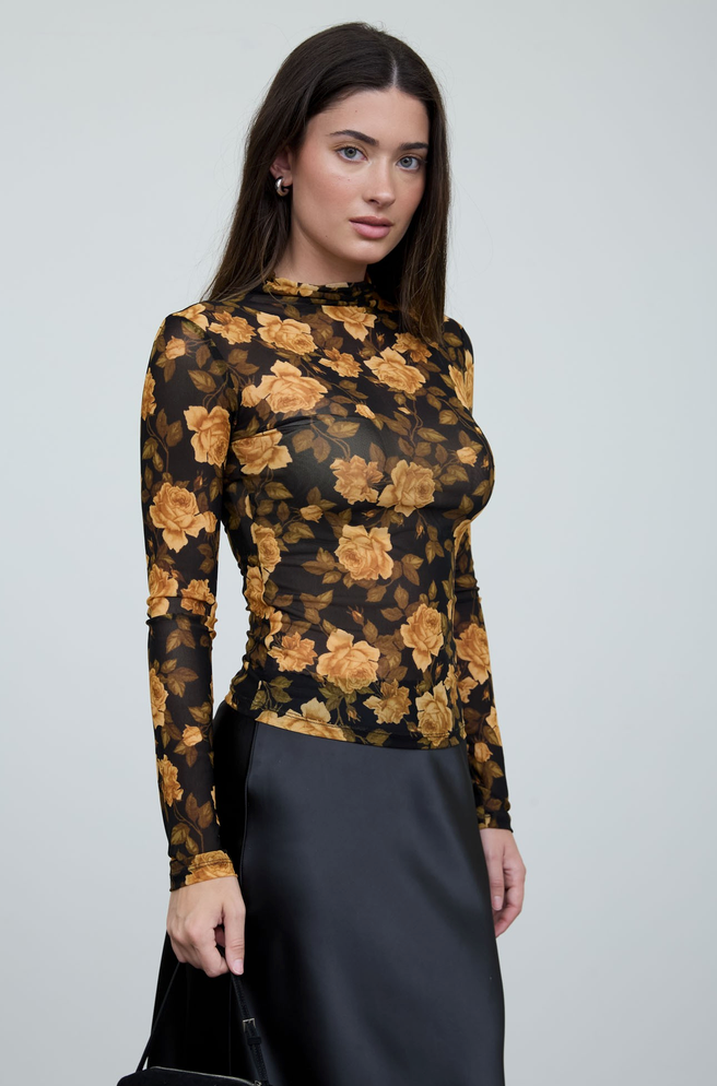 Gilded Rose Mesh Top