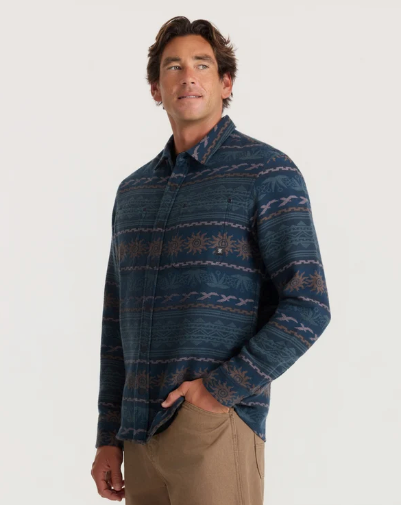 Journey Jacquard Long Sleeve Flannel