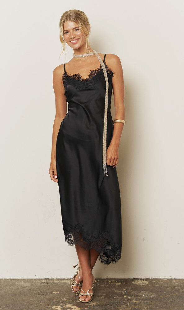 Noir Romance Slip Dress