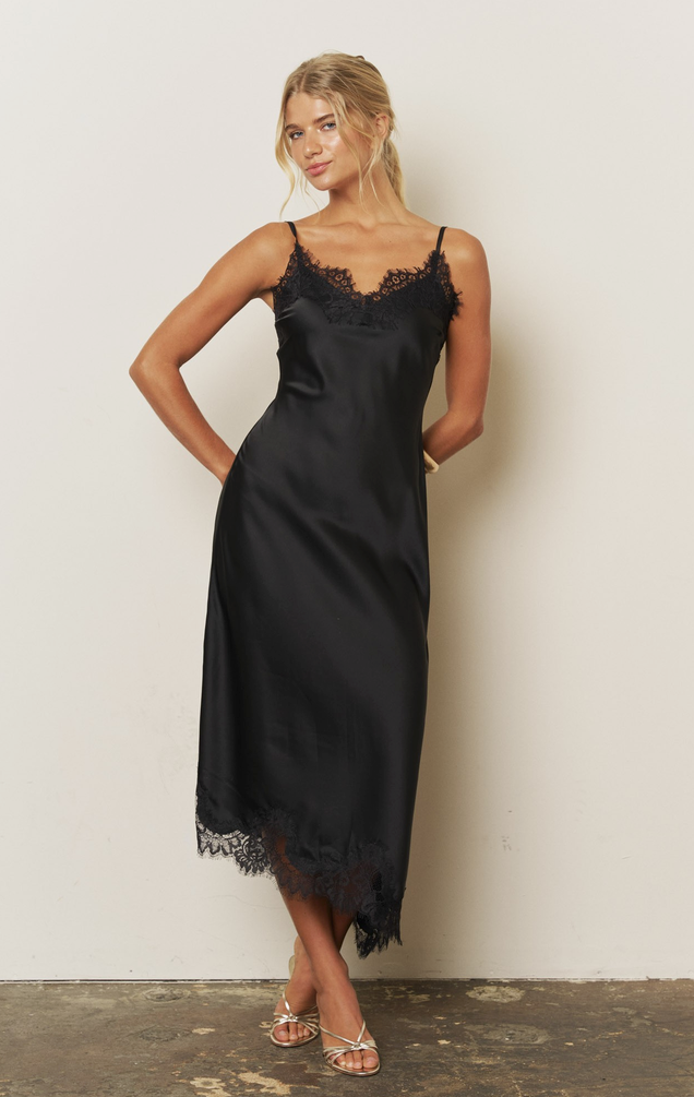 Noir Romance Slip Dress
