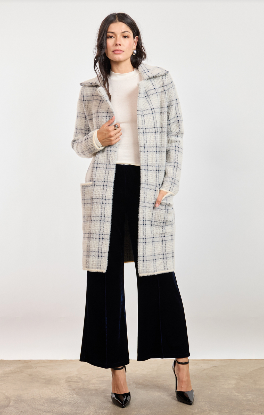 Marlo Plaid Coat