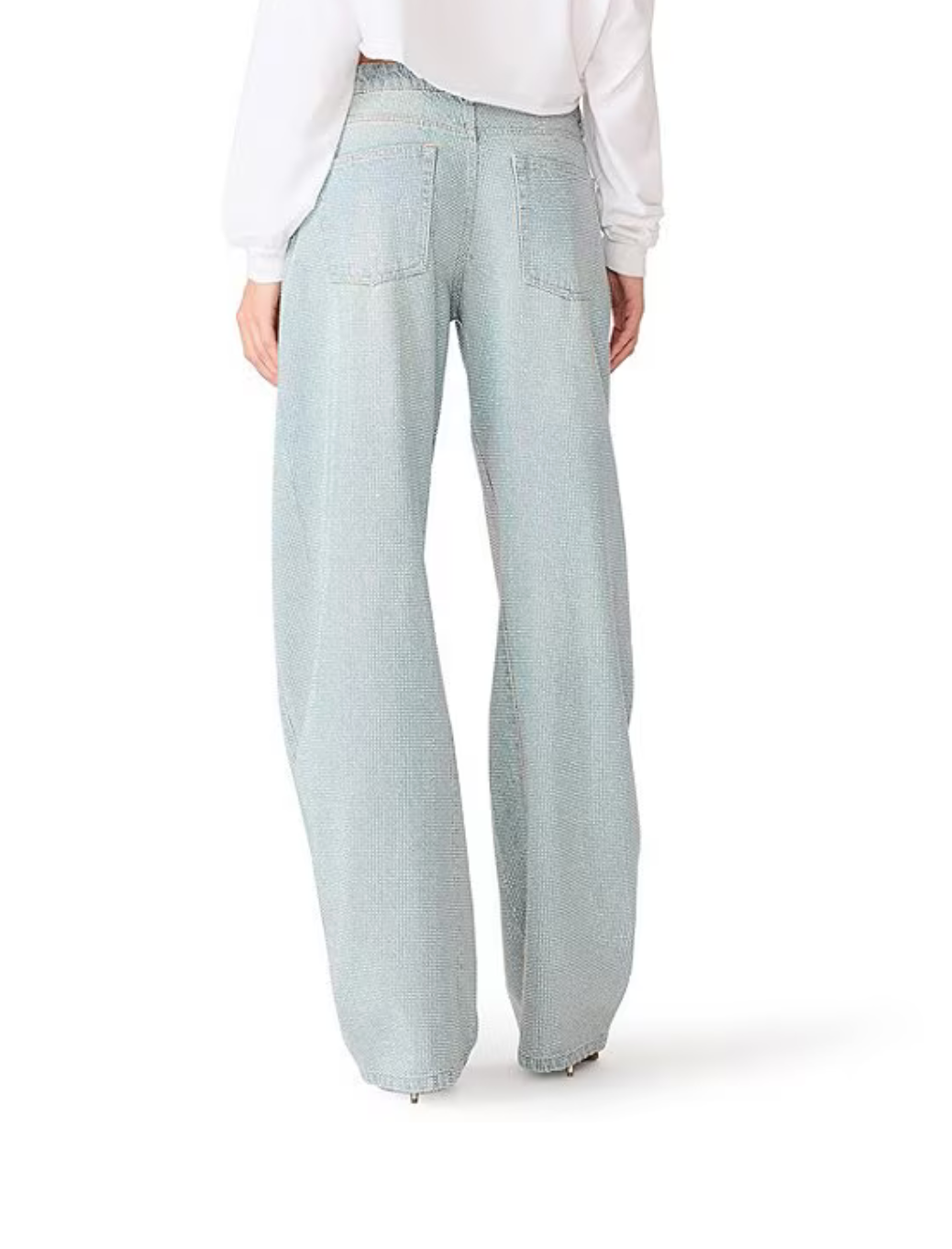 Rori Crystal Embellished Barrel Jean