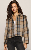 Petra Plaid Shrunken Jacket