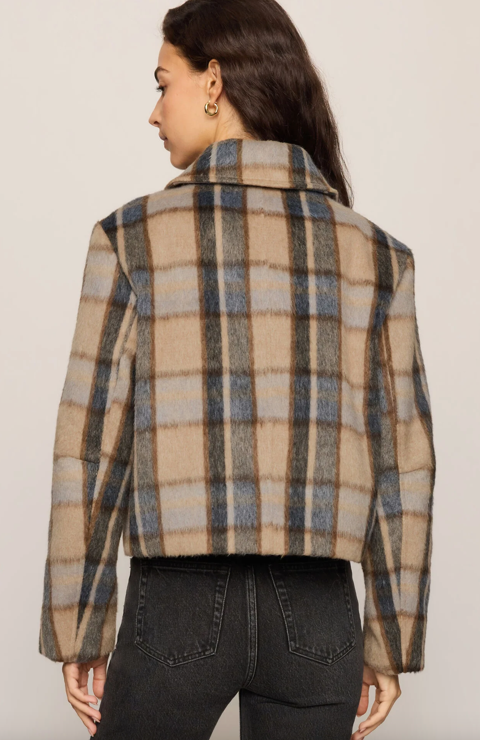 Petra Plaid Shrunken Jacket