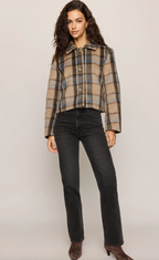Petra Plaid Shrunken Jacket