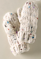 Sugar Frost Beanie and Mitten Set