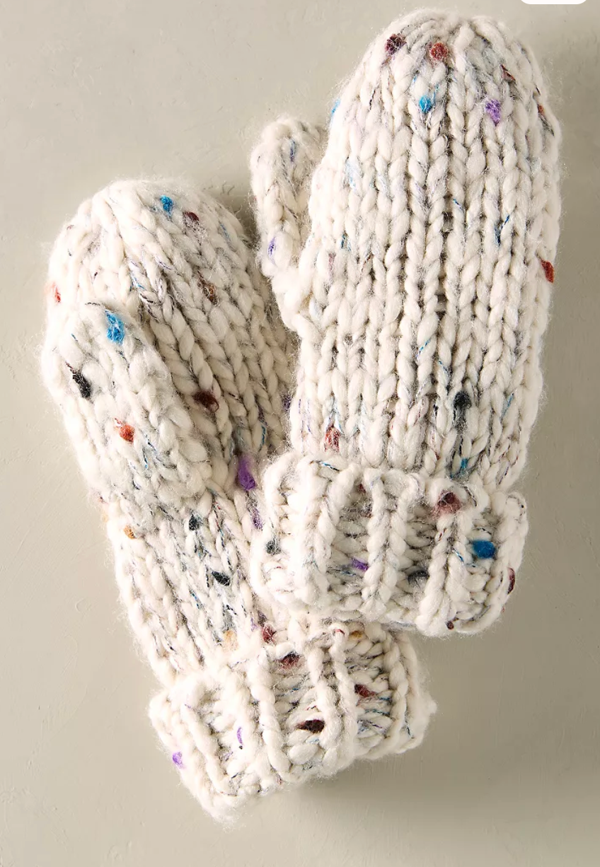 Sugar Frost Beanie and Mitten Set