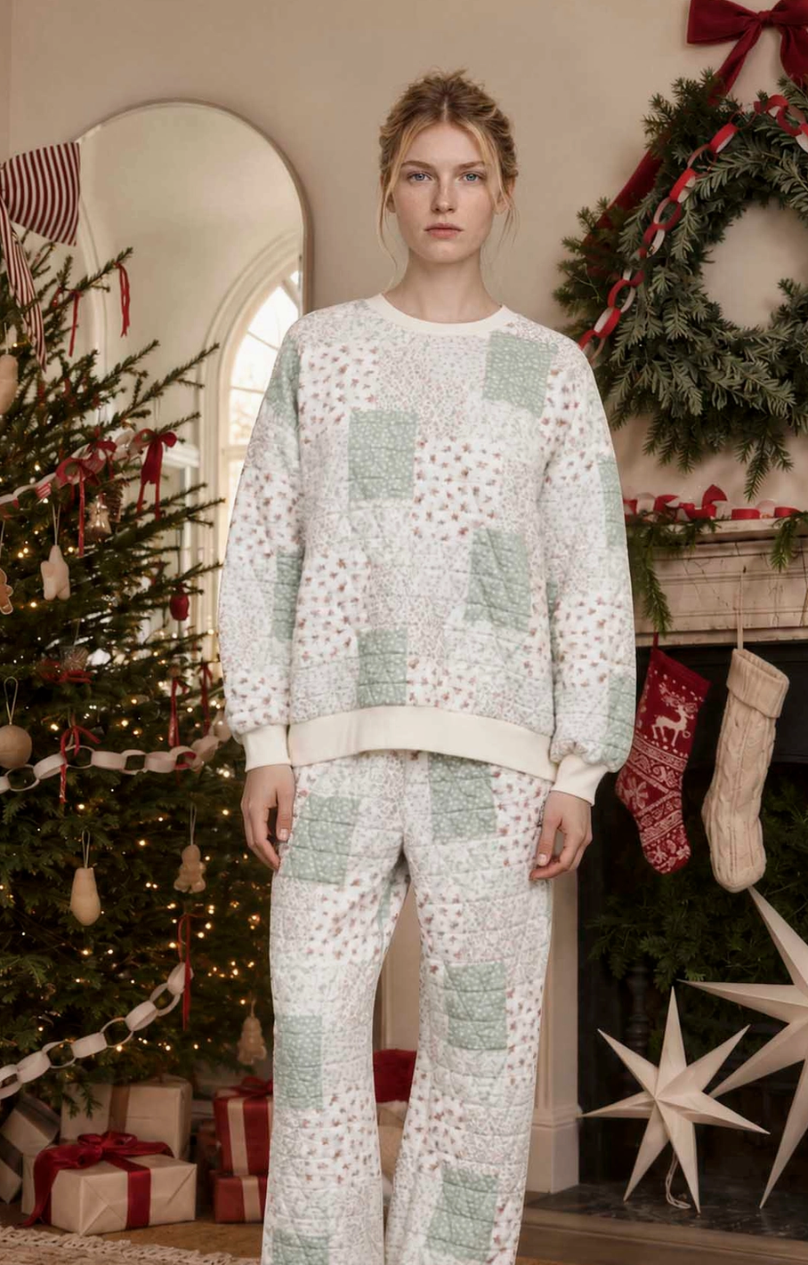 Winter Keepsake Quilted Sweatshirt