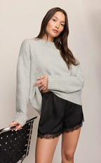 Caprice Luxe Satin Lace Shorts