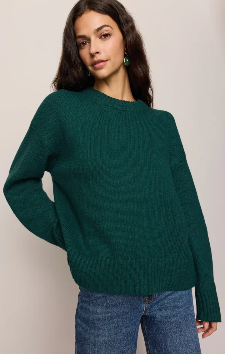 Cloud Spun Curved Hem Sweater
