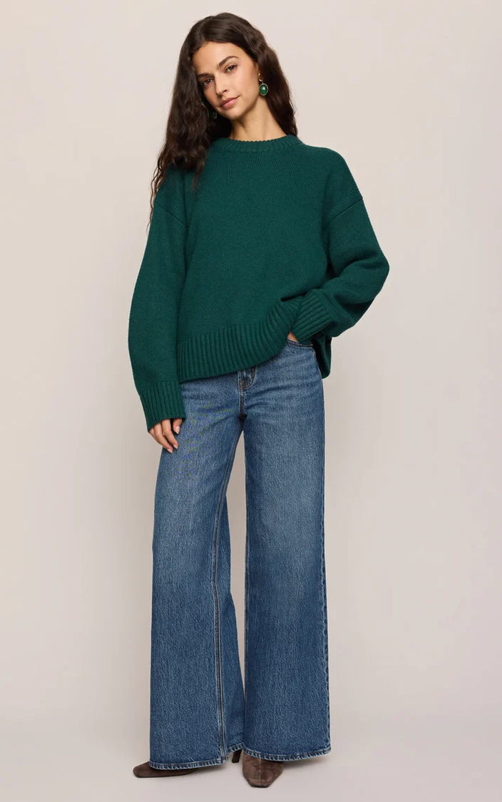 Cloud Spun Curved Hem Sweater