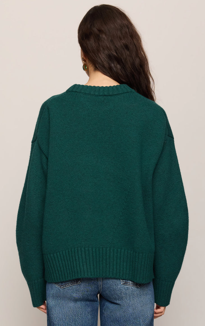 Cloud Spun Curved Hem Sweater