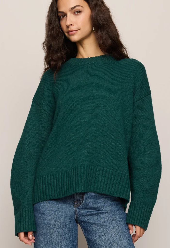 Cloud Spun Curved Hem Sweater